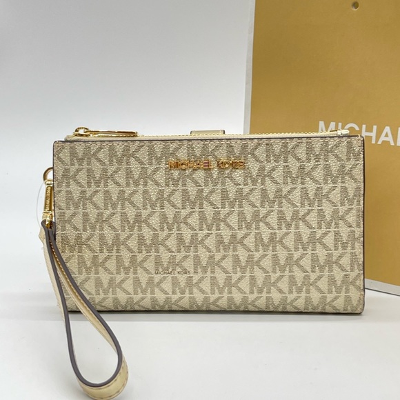 Michael Kors Large Double Zip Wallet Wristlet - Picture 1 of 10